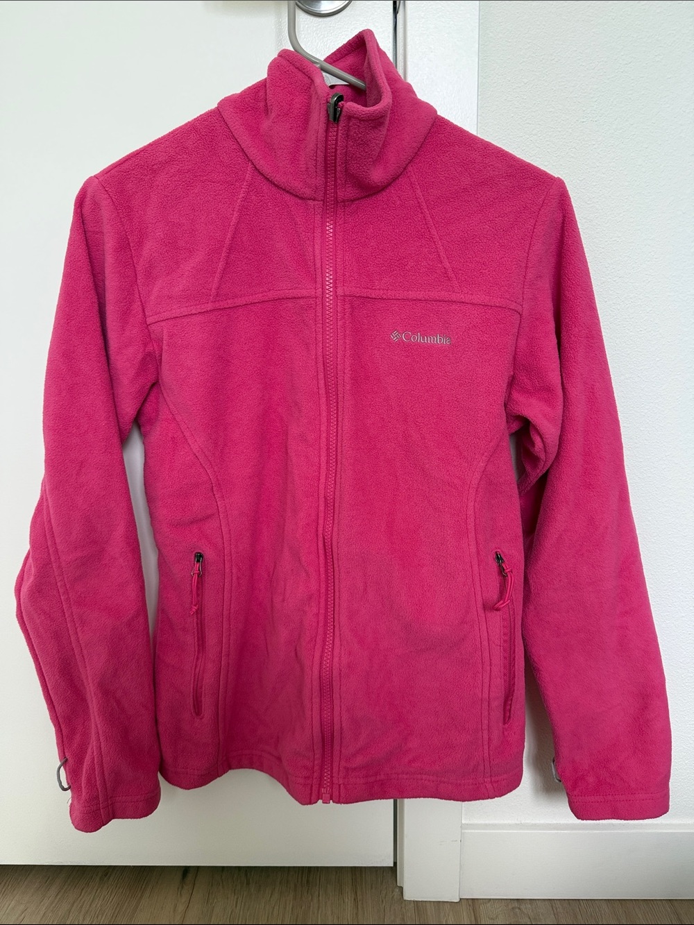 Columbia Bright Pink Full-Zip Fleece Jacket